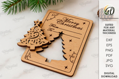 Christmas Cards With Stand Bundle Laser Cut. Christmas SVG Product Image 4