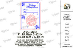 Christmas Card With Stand Laser Cut. Christmas Decor SVG Product Image 2