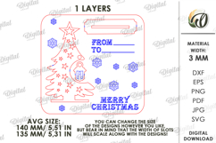 Christmas Card With Stand Laser Cut. Christmas SVG Product Image 2