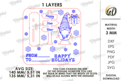 Christmas Card With Stand Laser Cut. Christmas SVG Product Image 2