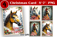 Merry Christmas Card. Printable cards. Christmas hors Product Image 1