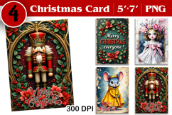 Merry Christmas Card. Printable cards Product Image 1