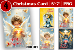 Merry Christmas Card. Printable cards. Winter design Product Image 1