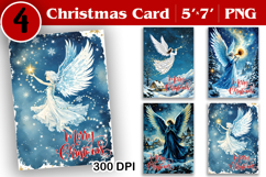 Merry Christmas Card. Printable cards. Winter design Product Image 1