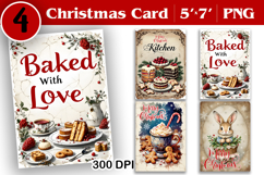 Merry Christmas Card. Printable cards. Coffee christmas Product Image 1