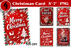 Merry Christmas Card. Printable cards. Coffee christmas Product Image 1