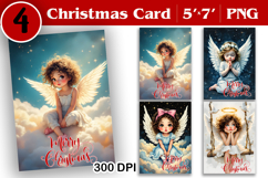 Merry Christmas Card. Printable cards. Winter design Product Image 1