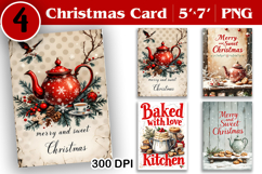 Merry Christmas Card. Printable cards. Coffee christmas Product Image 1