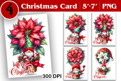 Merry Christmas Card. Printable cards. Winter design Product Image 1