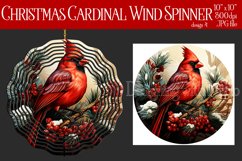 Christmas Wind Spinner, Christmas Cardinal Wind Spinner, d4 Product Image 1