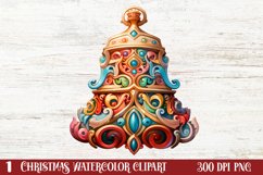 Beautiful Christmas Gingerbread Clipart, Christmas PNG Product Image 1
