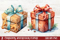 Beautiful Christmas Gingerbread Clipart, Christmas PNG Product Image 1