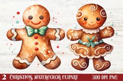 Beautiful Christmas Gingerbread Clipart, Christmas PNG Product Image 1