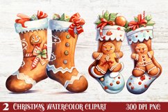 Beautiful Christmas Gingerbread Clipart, Christmas PNG Product Image 1