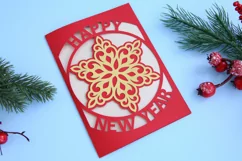Merry Christmas card | Happy new year card | Card template Product Image 4