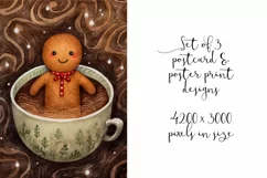 Funny Christmas Postcard & Art Prints - 3 JPEG Files Product Image 4