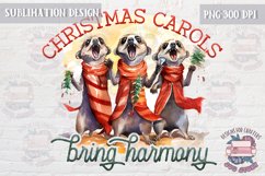 Christmas Sublimation Quote Design PNG Christmas carols Product Image 1