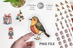 Christmas Cartoon Patchwork Sticker Product Image 1