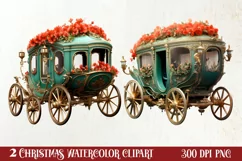 Christmas Castle Clipart Sublimation, Christmas PNG Product Image 1