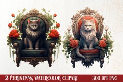 Christmas Castle Clipart Sublimation, Christmas PNG Product Image 1