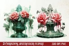 Christmas Castle Clipart Sublimation, Christmas PNG Product Image 1