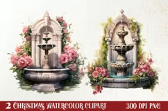 Christmas Castle Clipart Sublimation, Christmas PNG Product Image 1