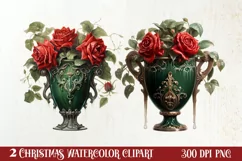 Christmas Castle Clipart Sublimation, Christmas PNG Product Image 1