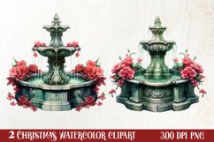 Christmas Castle Clipart Sublimation, Christmas PNG Product Image 1