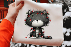 Christmas Cat Clipart Sublimation Product Image 2
