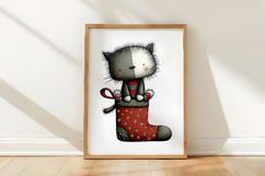 Christmas Cat Clipart Sublimation Product Image 3