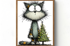 Christmas Cat Clipart Sublimation Product Image 4