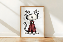 Christmas Cat Clipart Product Image 3