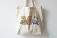 Christmas Cat Sublimation Clipart Product Image 4