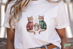 Christmas Cat Sublimation Clipart Product Image 2