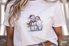 Christmas Cat Sublimation Clipart Product Image 2