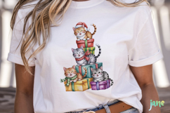 Christmas Cat Sublimation Clipart Product Image 2