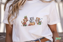 Christmas Cat Sublimation Clipart Product Image 2