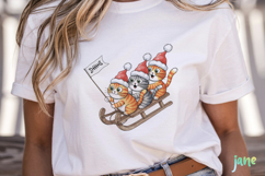 Christmas Cat Sublimation Clipart Product Image 2