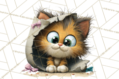 Christmas Chaos Cats PNG Clipart, Funny Pet Christmas Png Product Image 3
