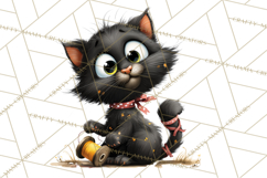 Christmas Chaos Cats PNG Clipart, Funny Pet Christmas Png Product Image 2