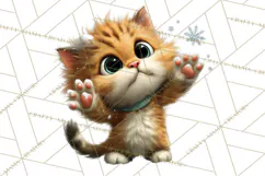 Christmas Chaos Cats PNG Clipart, Funny Pet Christmas Png Product Image 4