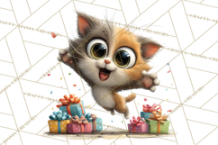 Christmas Chaos Cats PNG Clipart, Funny Pet Christmas Png Product Image 5