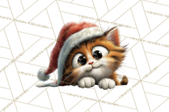 Christmas Chaos Cats PNG Clipart, Funny Pet Christmas Png Product Image 3