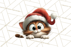 Christmas Chaos Cats PNG Clipart, Funny Pet Christmas Png Product Image 5