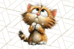 Christmas Chaos Cats PNG Clipart, Funny Pet Christmas Png Product Image 4