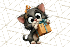Christmas Chaos Cats PNG Clipart, Funny Pet Christmas Png Product Image 3