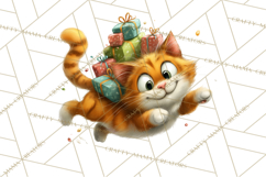 Christmas Chaos Cats PNG Clipart, Funny Pet Christmas Png Product Image 2