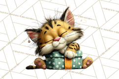 Christmas Chaos Cats PNG Clipart, Funny Pet Christmas Png Product Image 2