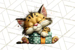 Christmas Chaos Cats PNG Clipart, Funny Pet Christmas Png Product Image 2