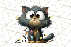 Christmas Chaos Cats PNG Clipart, Funny Pet Christmas Png Product Image 3